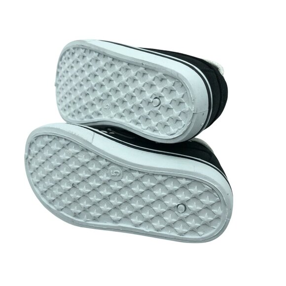 Navig8 Toddler Boys Slip On Sneakers Boat Shoes Canvas Black Size 5 - Picture 4 of 5